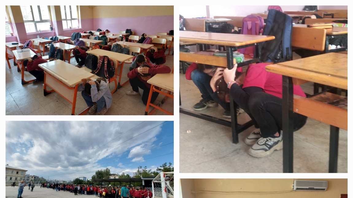 Deprem Haftası ve  'Deprem Anı ve Tahliye Tatbikatı' Okulumuzda Gerçekleştirildi